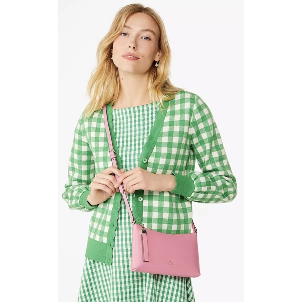 Kate Spade New York Sadie Crossbody Bag Blossom Pink Saffiano Leather Purse NWOT